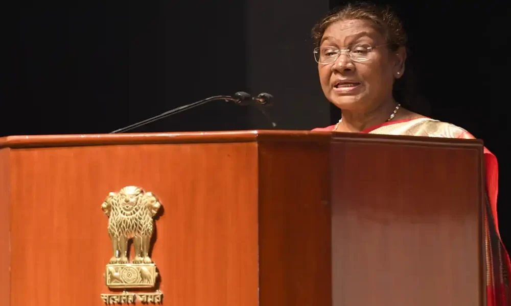 President Murmu ne Women ke khilaf crimes band karane ko kaha