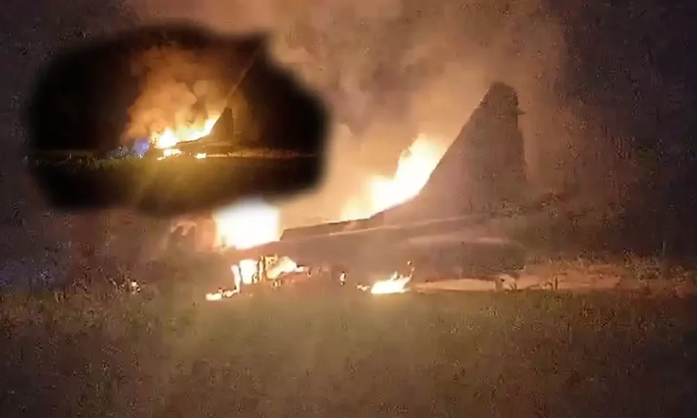 IAF ka Mig-29 Fighter Jet Rajasthan Mein Crash, Pilot Safe