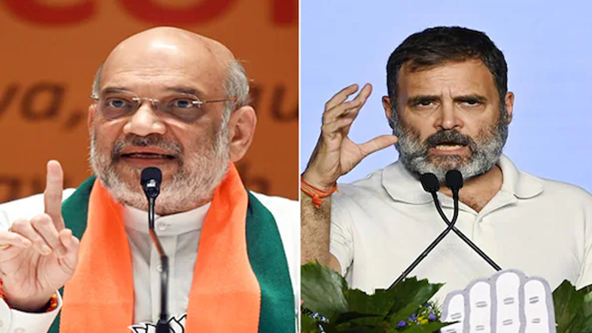 Amit Shah addressing rally in Sitamarhi, accuses Rahul Gandhi of shielding infiltrators