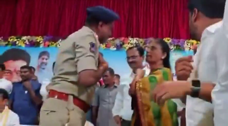 Sabitha Indra Reddy at Balapur Ration Card Event