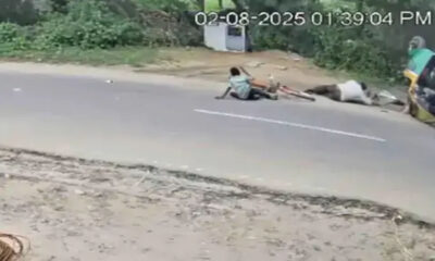 Gujarat: Mudana gaav mein cycle aur rickshaw ki zabardast takkar, chot ke saath bachaav