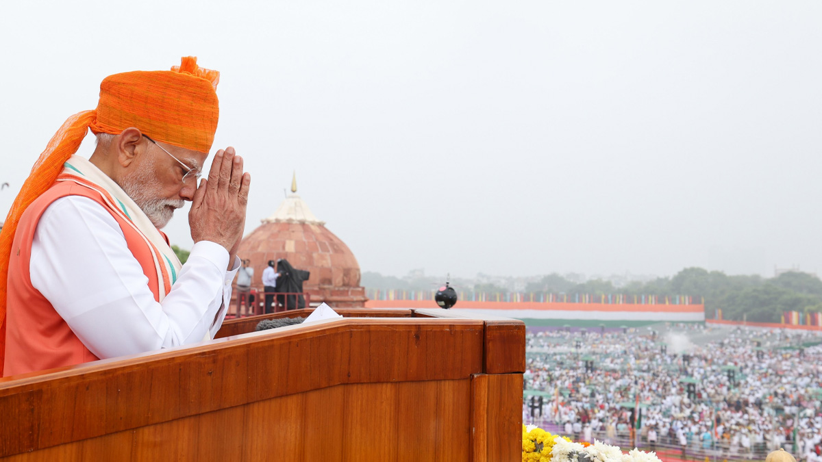 PM Modi Independence Day speech Lal Qila 2025 highlights