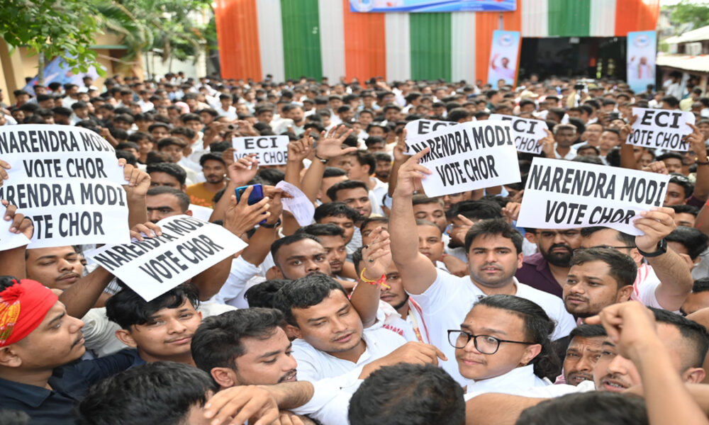 Congress campaign against vote chori with digital voter roll registration portal