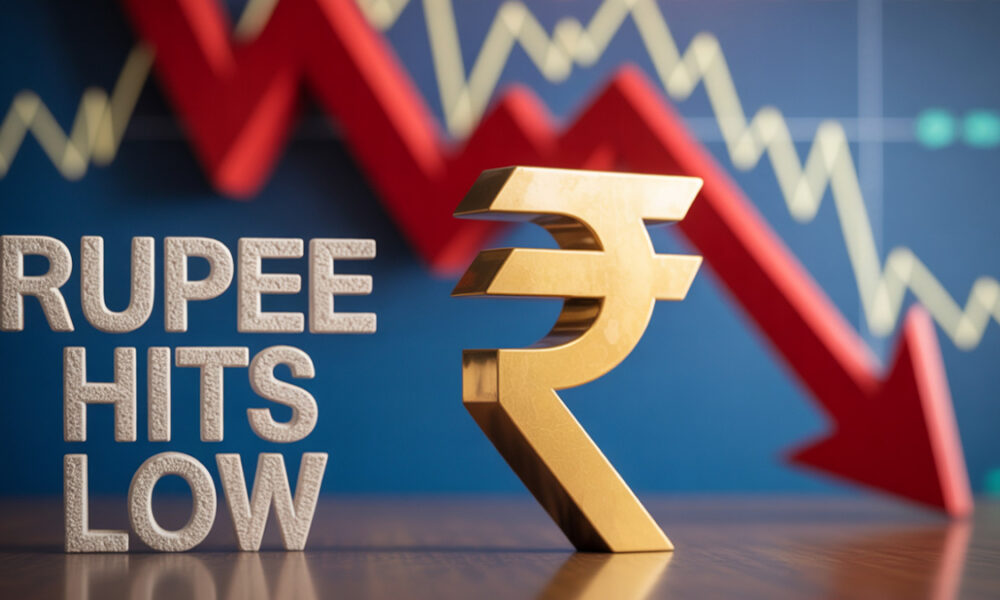 Indian rupee hits record low against US dollar