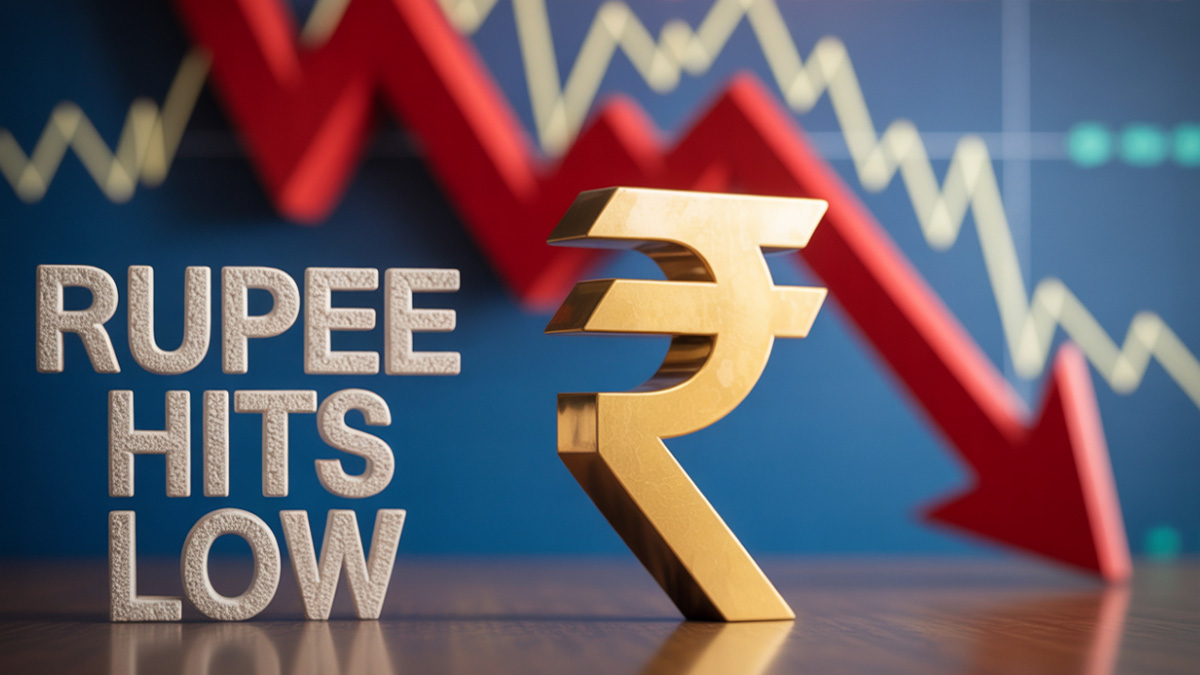 Indian rupee hits record low against US dollar